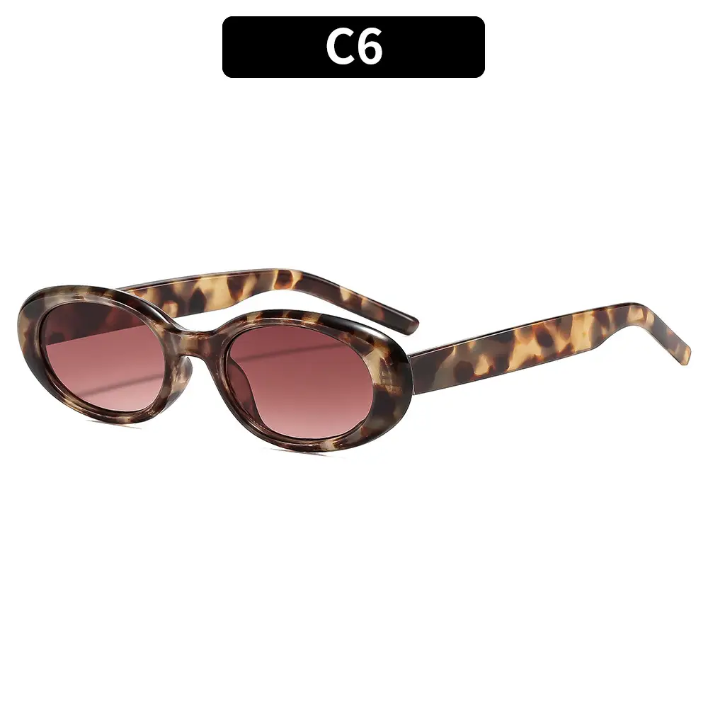 Retro Oval Sunglasses Black Cross-Border Summer Outdoor - Image 6