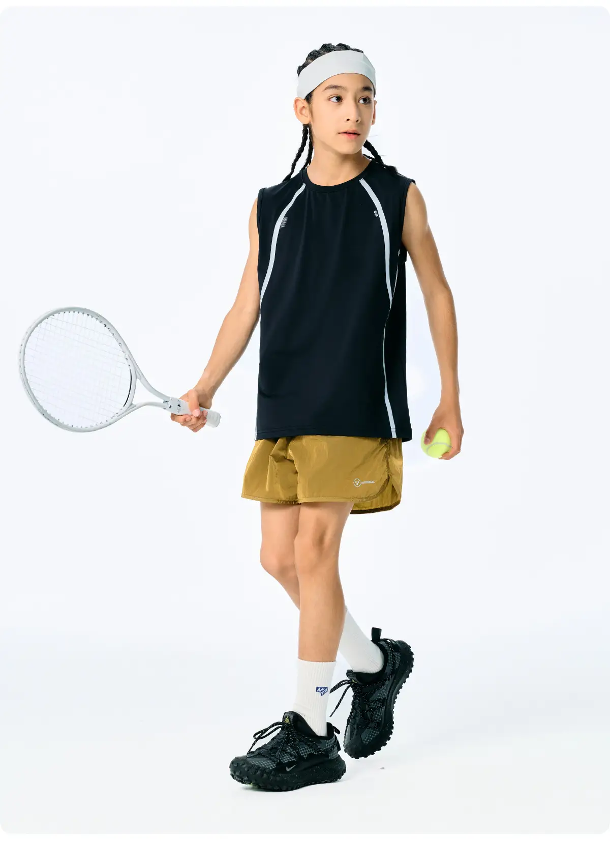 Kids Sleeveless Vest Light Blue Quick-Dry Summer Wear — feature 20