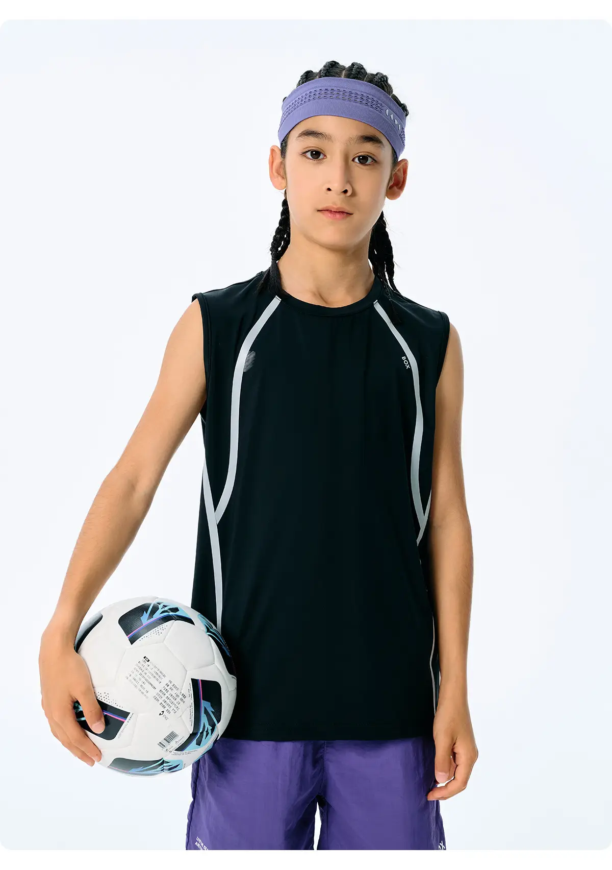 Kids Sleeveless Vest Light Blue Quick-Dry Summer Wear — feature 23