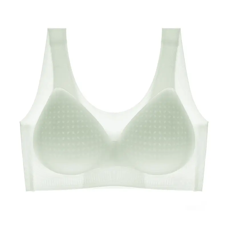 Summer Thin Quick-Drying Cool Women's Underwear Seamless Ice Silk Breathable Quick-Drying Bra Invisible Sports Vest Bra