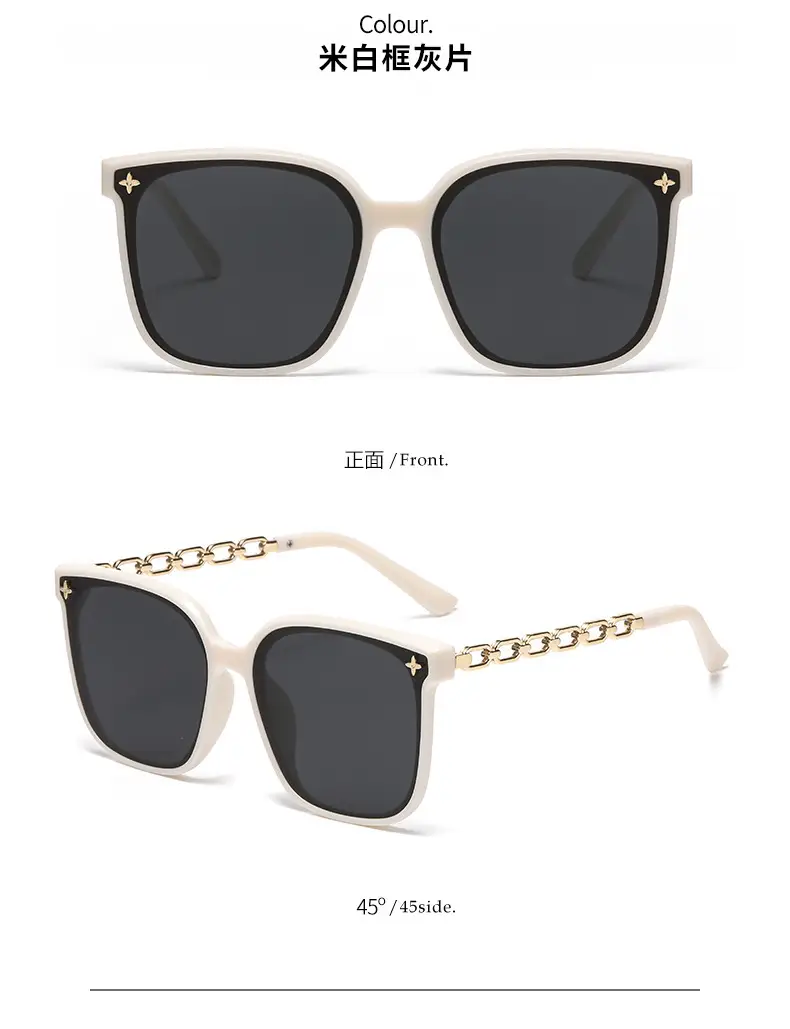 Women Sunglasses with Chain Temples & Polarized Design — feature 17
