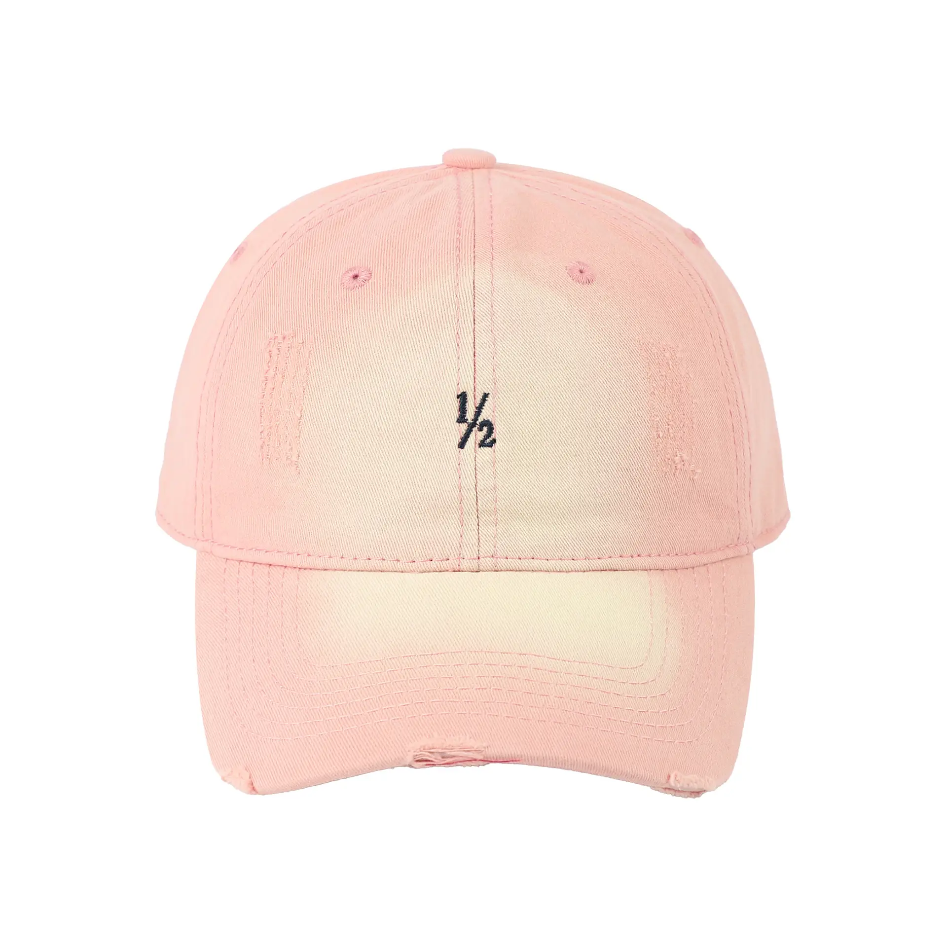 Red Vintage Distressed Baseball Cap for Women - Image 13