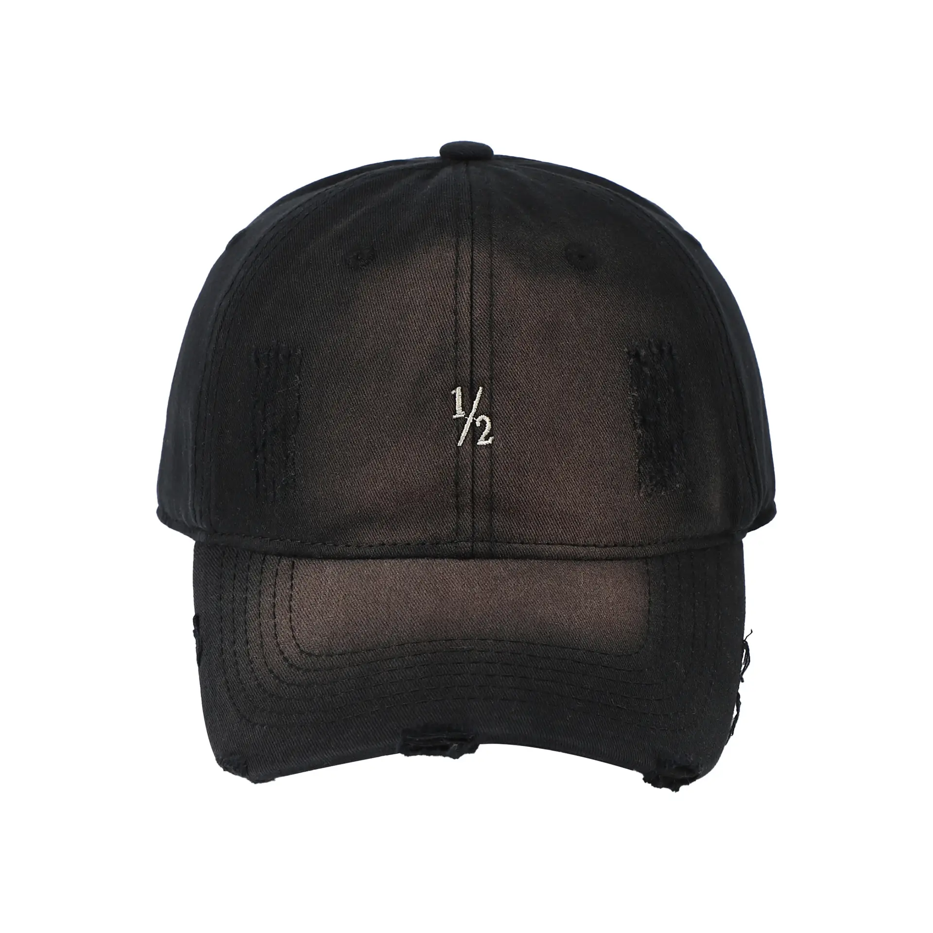 Red Vintage Distressed Baseball Cap for Women — feature 11