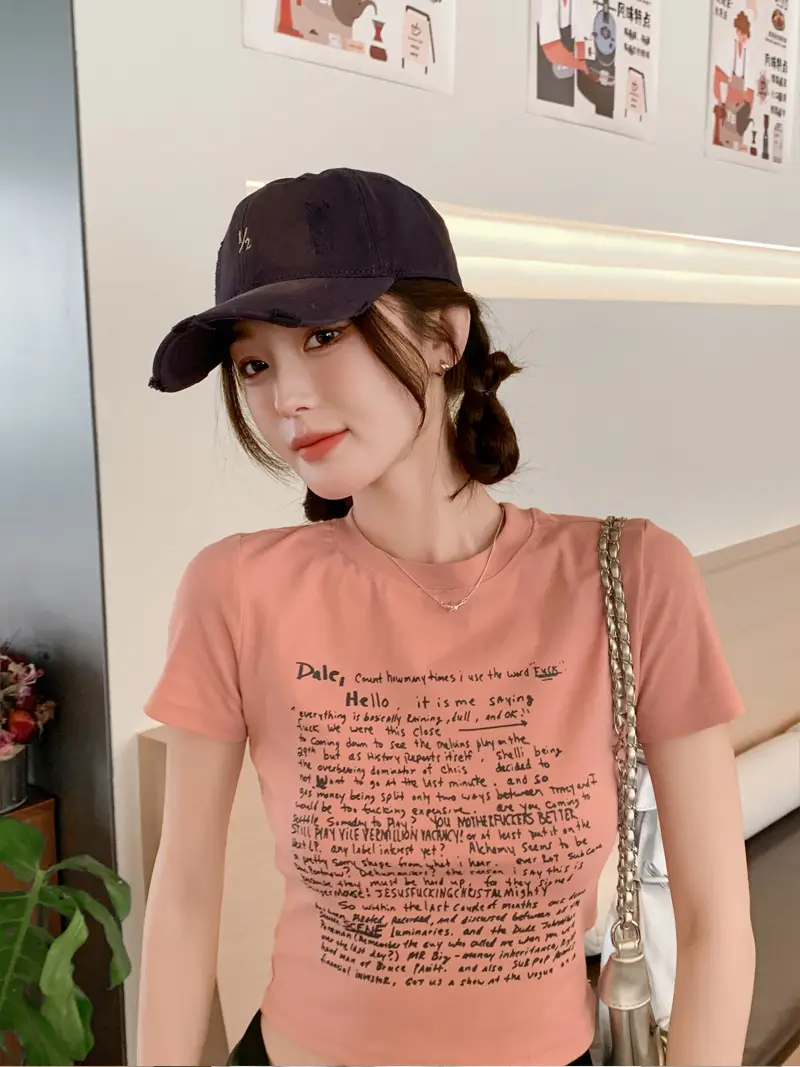 Red Vintage Distressed Baseball Cap for Women — feature 6