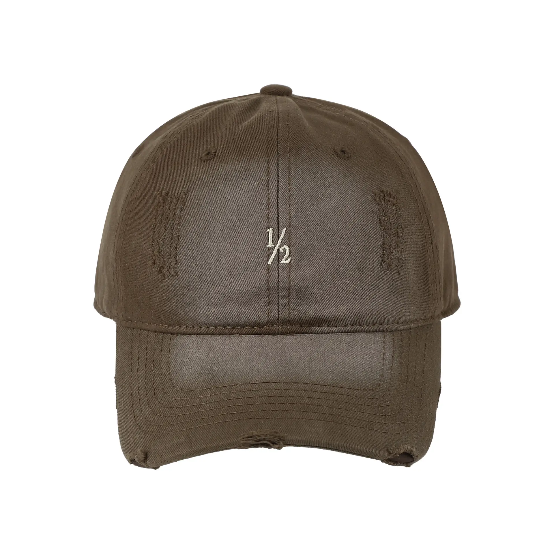 Red Vintage Distressed Baseball Cap for Women - Image 3