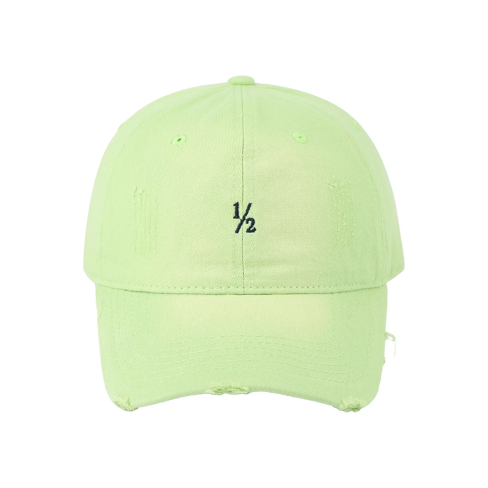 Red Vintage Distressed Baseball Cap for Women - Image 5