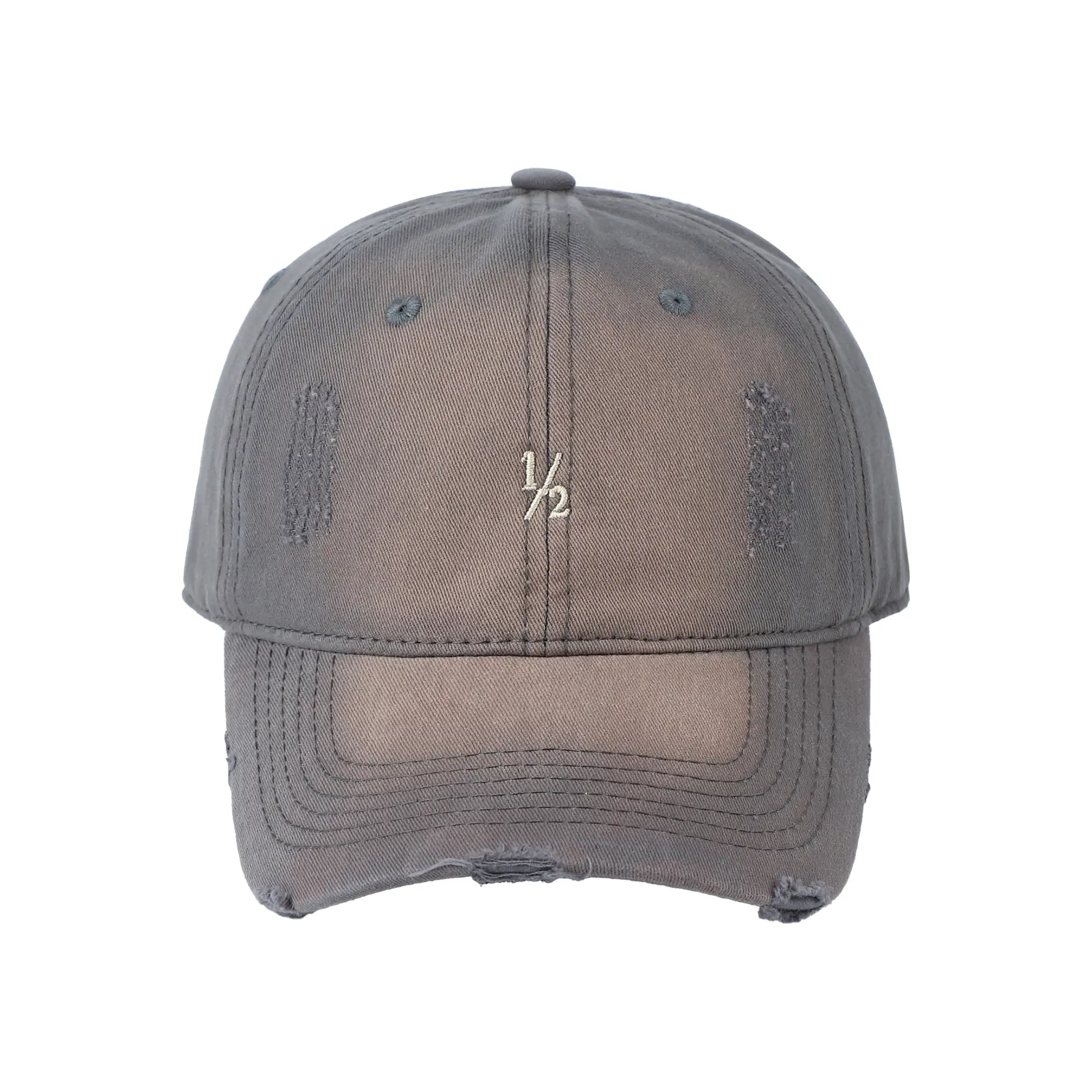 Red Vintage Distressed Baseball Cap for Women - Image 6