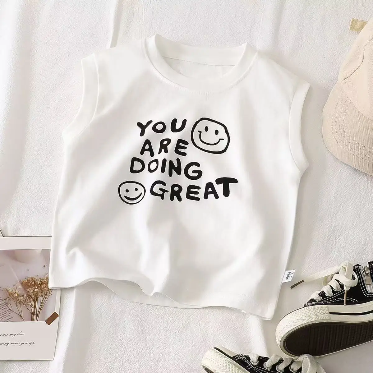 Children's Sleeveless Cotton Tops Set for Summer - Image 6