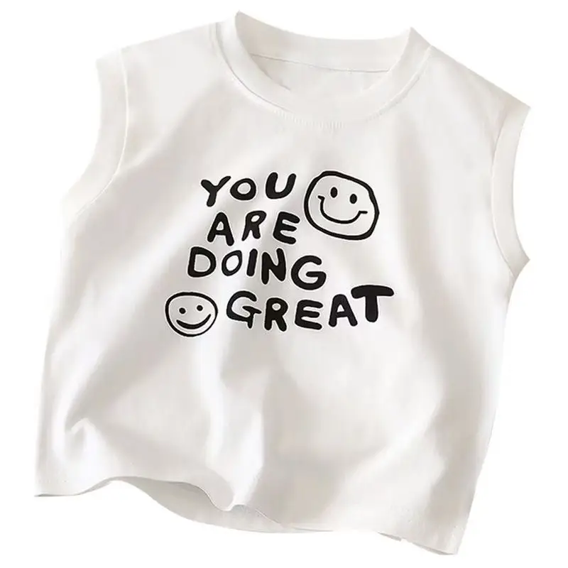 Children's Sleeveless Cotton Tops Set for Summer — feature 3