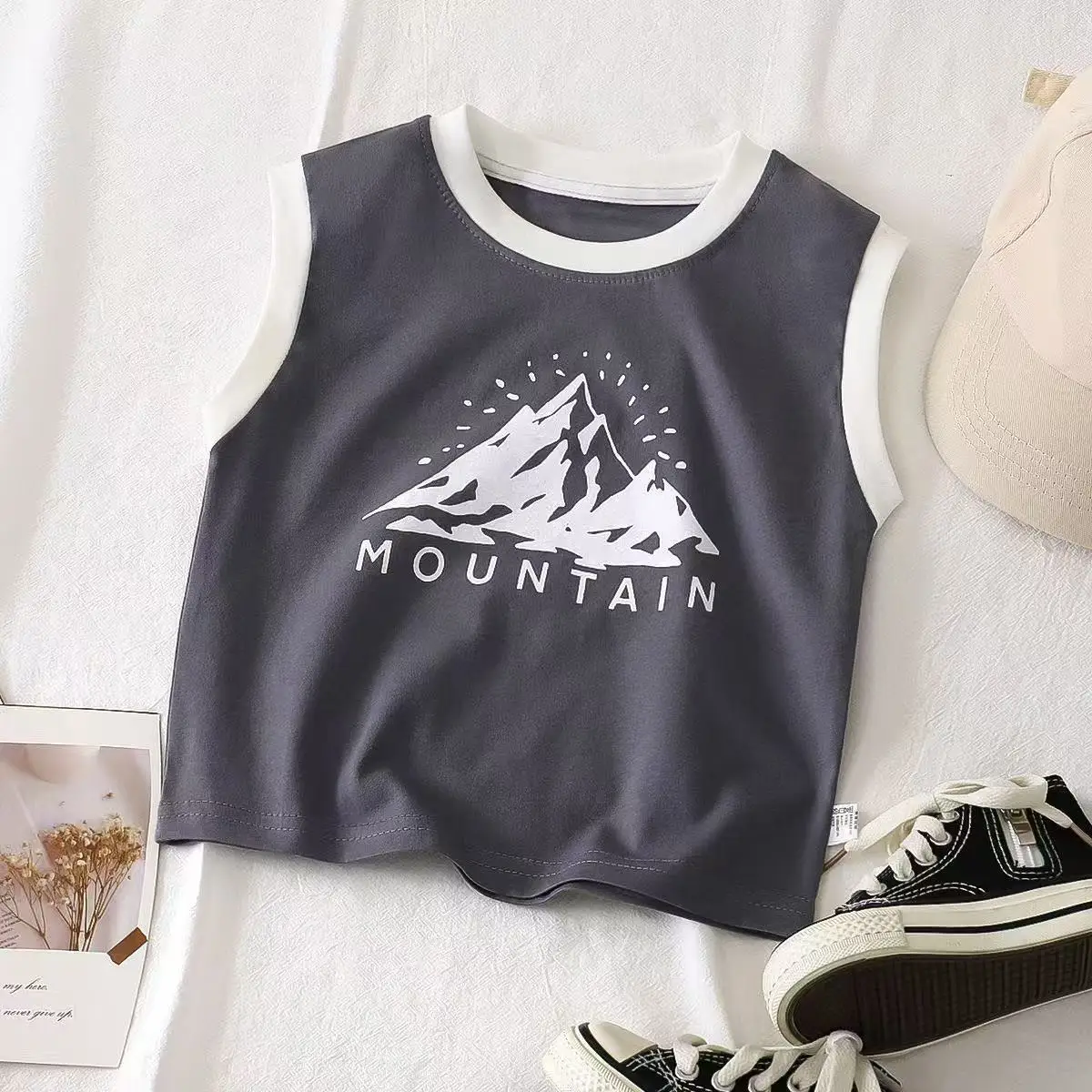 Children's Sleeveless Cotton Tops Set for Summer — feature 5