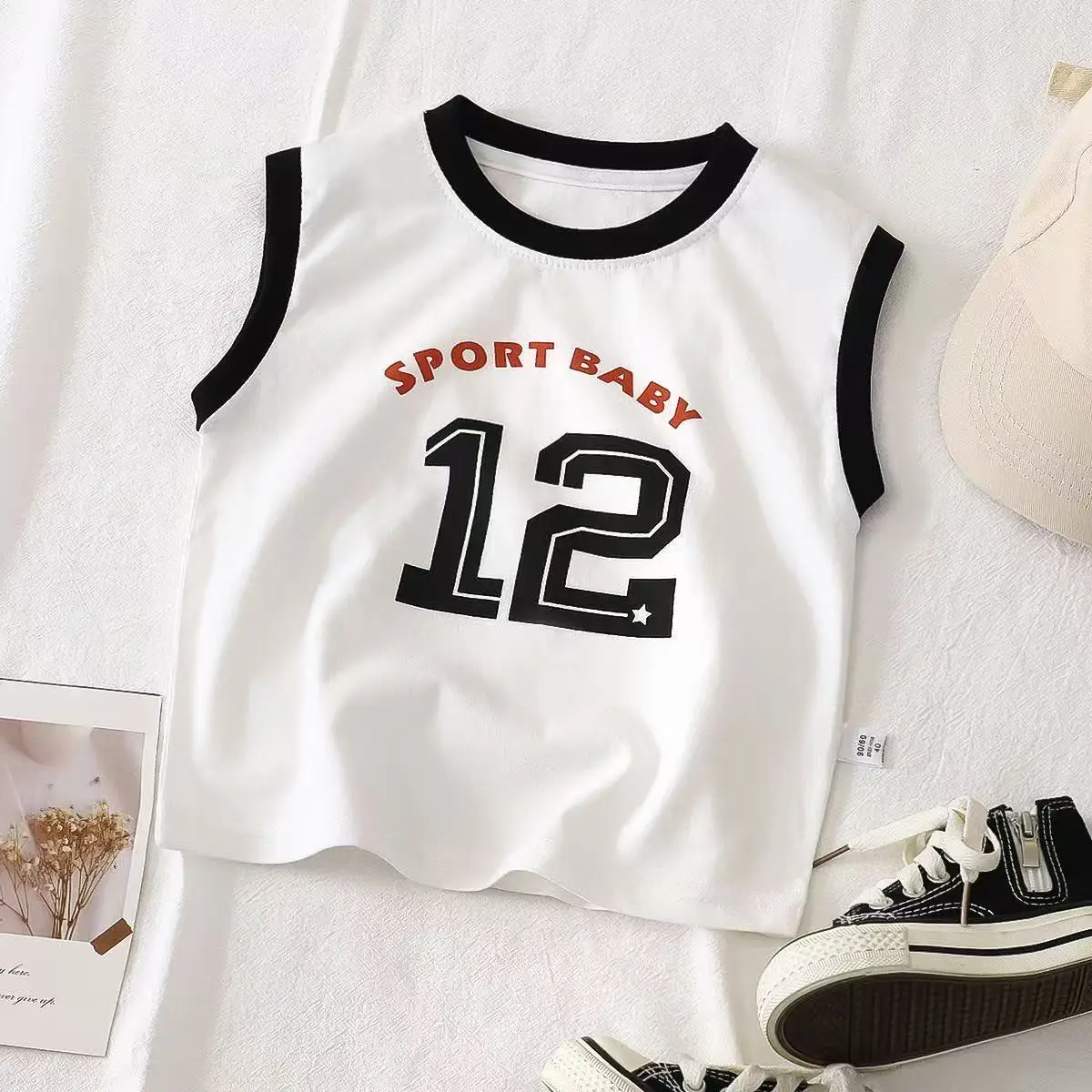 Children's Sleeveless Cotton Tops Set for Summer - Image 2