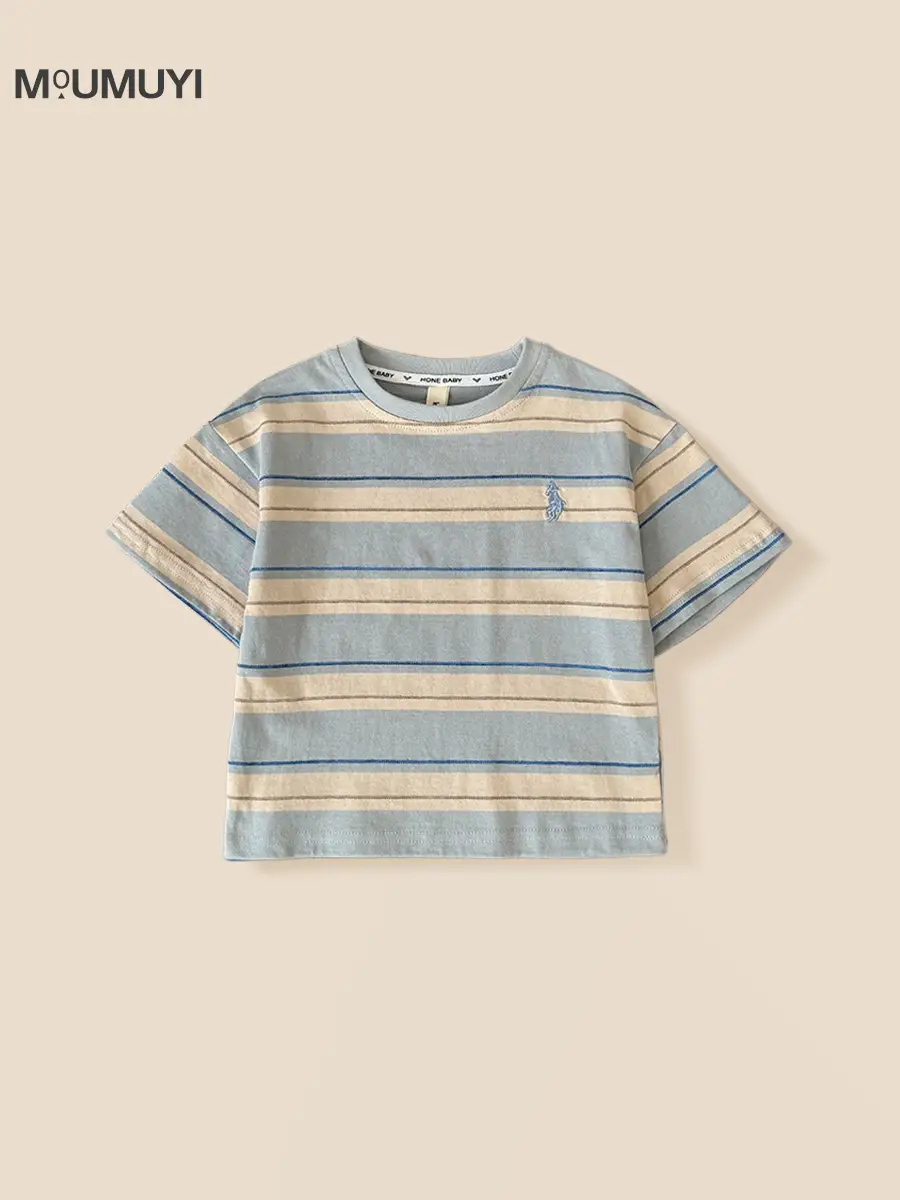 Boys Striped Short Sleeve T-Shirt 2025 - Image 3