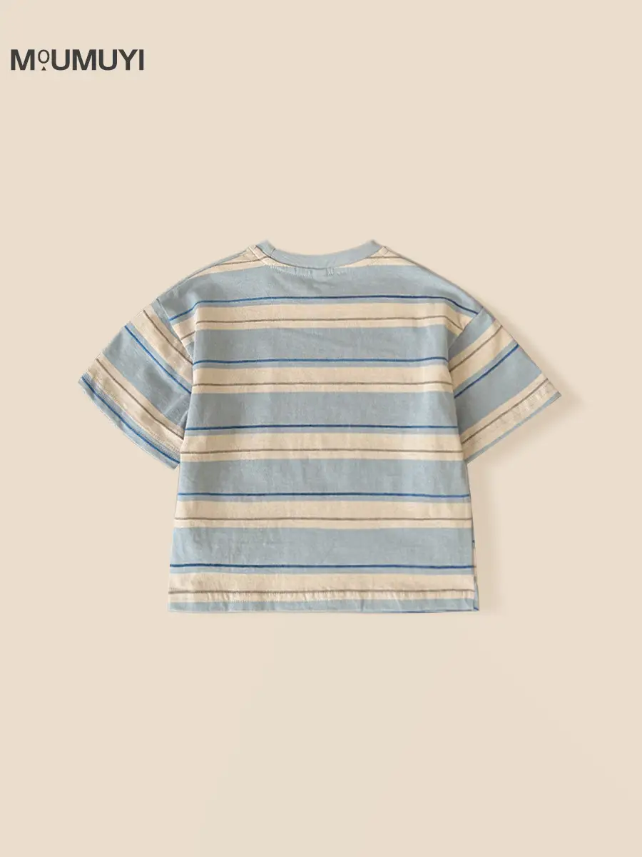 Boys Striped Short Sleeve T-Shirt 2025 - Image 4