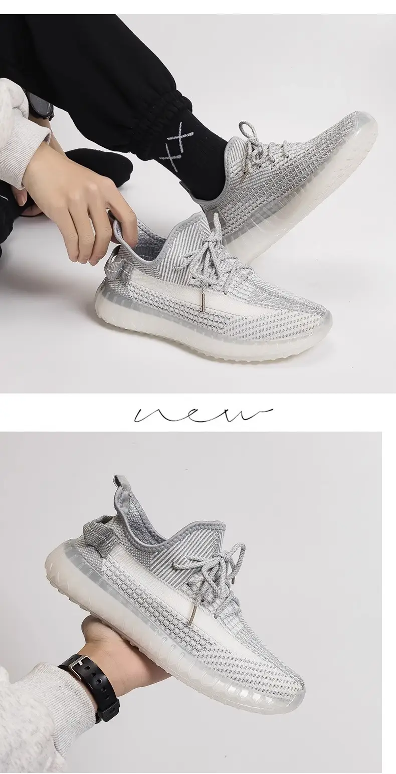 Men's Silver Mesh Running Shoes Large Spring Autumn — feature 14
