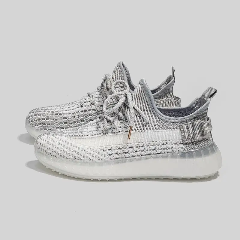 Men's Silver Mesh Running Shoes Large Spring Autumn - Image 3