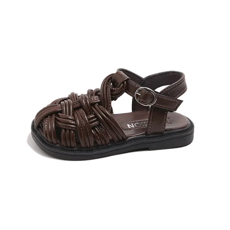 Baby Girl Woven Sandals Closed-Toe Summer - Image 3