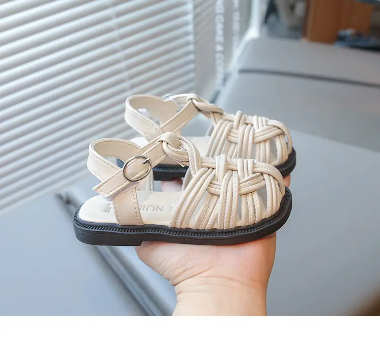 Baby Girl Woven Sandals Closed-Toe Summer — feature 10