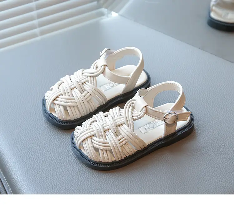Baby Girl Woven Sandals Closed-Toe Summer — feature 11
