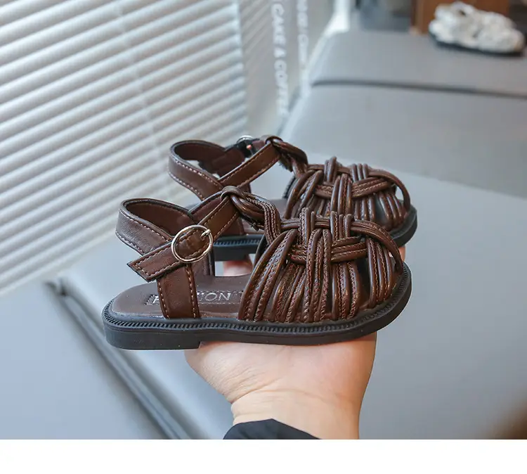 Baby Girl Woven Sandals Closed-Toe Summer — feature 13