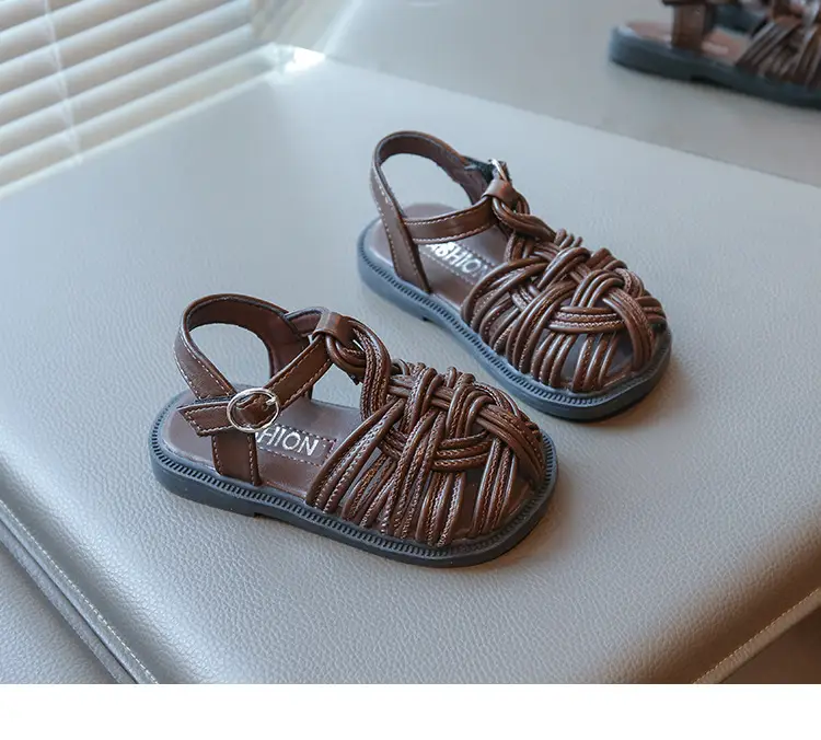Baby Girl Woven Sandals Closed-Toe Summer — feature 14