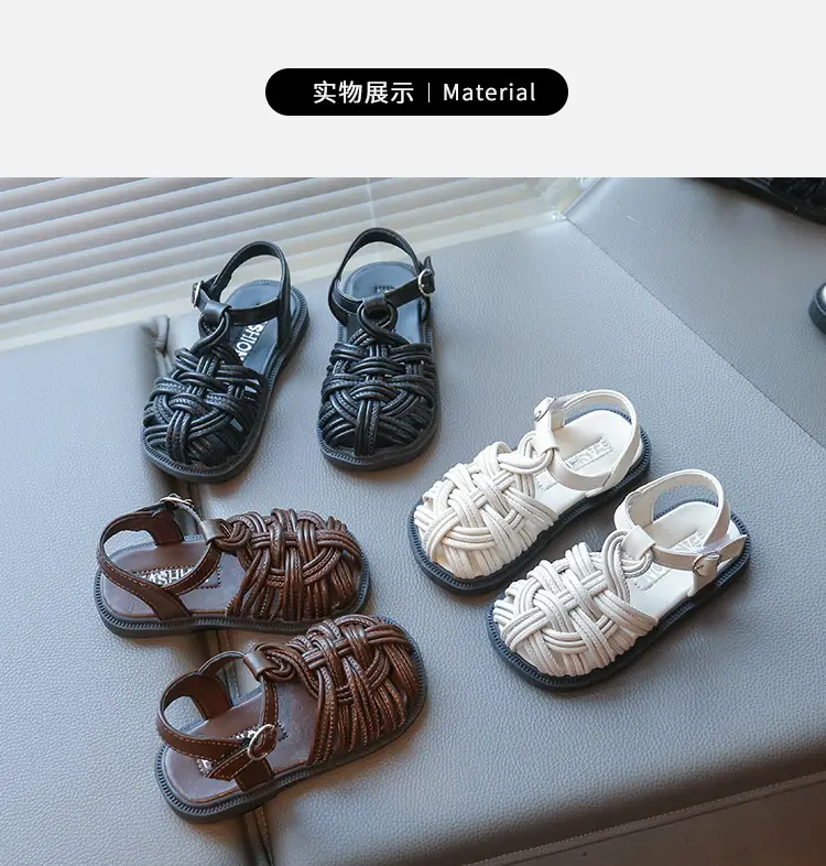 Baby Girl Woven Sandals Closed-Toe Summer — feature 6