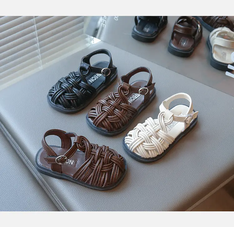 Baby Girl Woven Sandals Closed-Toe Summer — feature 7