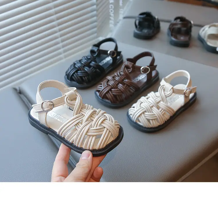 Baby Girl Woven Sandals Closed-Toe Summer — feature 8