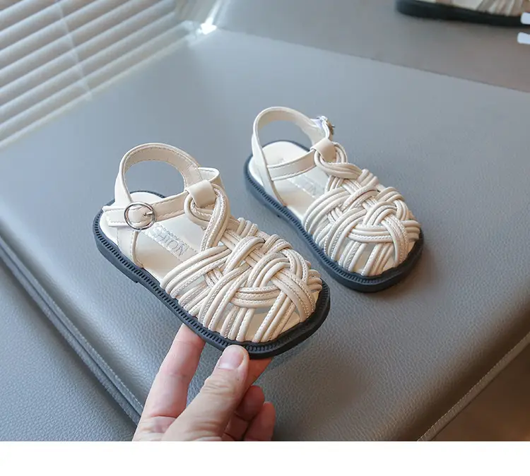 Baby Girl Woven Sandals Closed-Toe Summer — feature 9