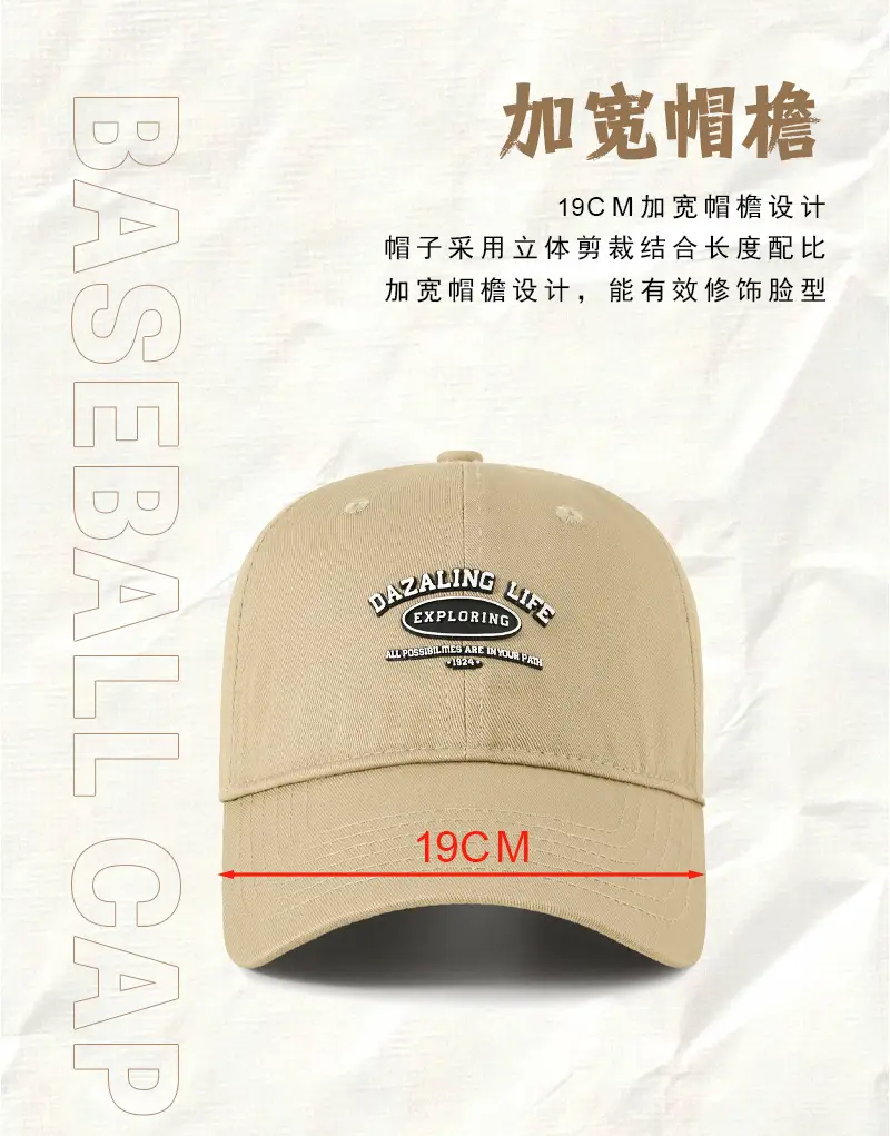 New Spring Summer Baseball Cap Large Head Circumference β feature 12