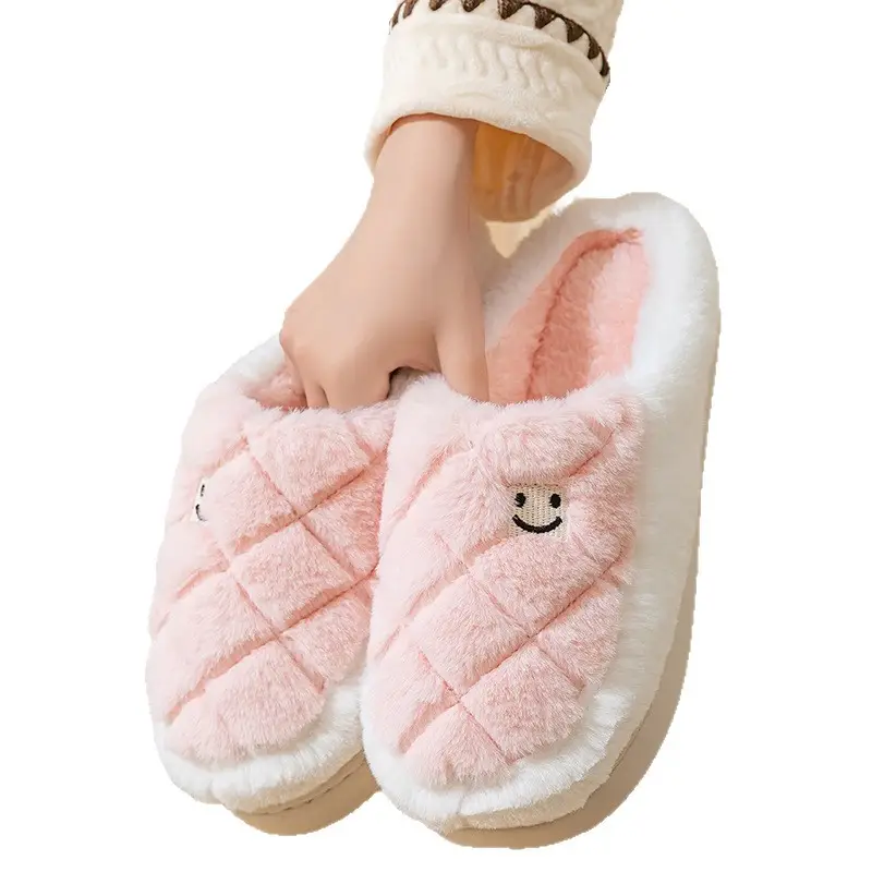 Cotton Slippers for Women, Warm Winter 2025 New Indoor Home Couple Thick-Soled Non-Slip Woolen Cotton Slippers for Men - Image 11