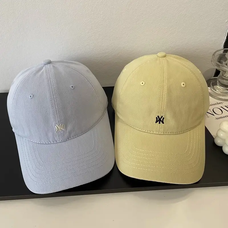 Korean Black Baseball Cap for Women Summer UV Protection Wide Brim — feature 1