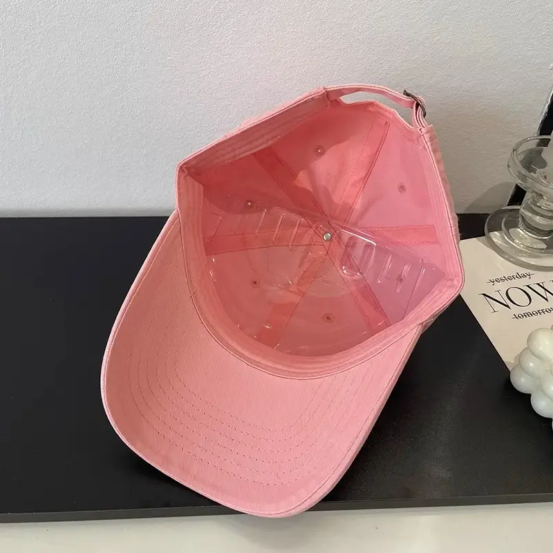 Korean Black Baseball Cap for Women Summer UV Protection Wide Brim — feature 5