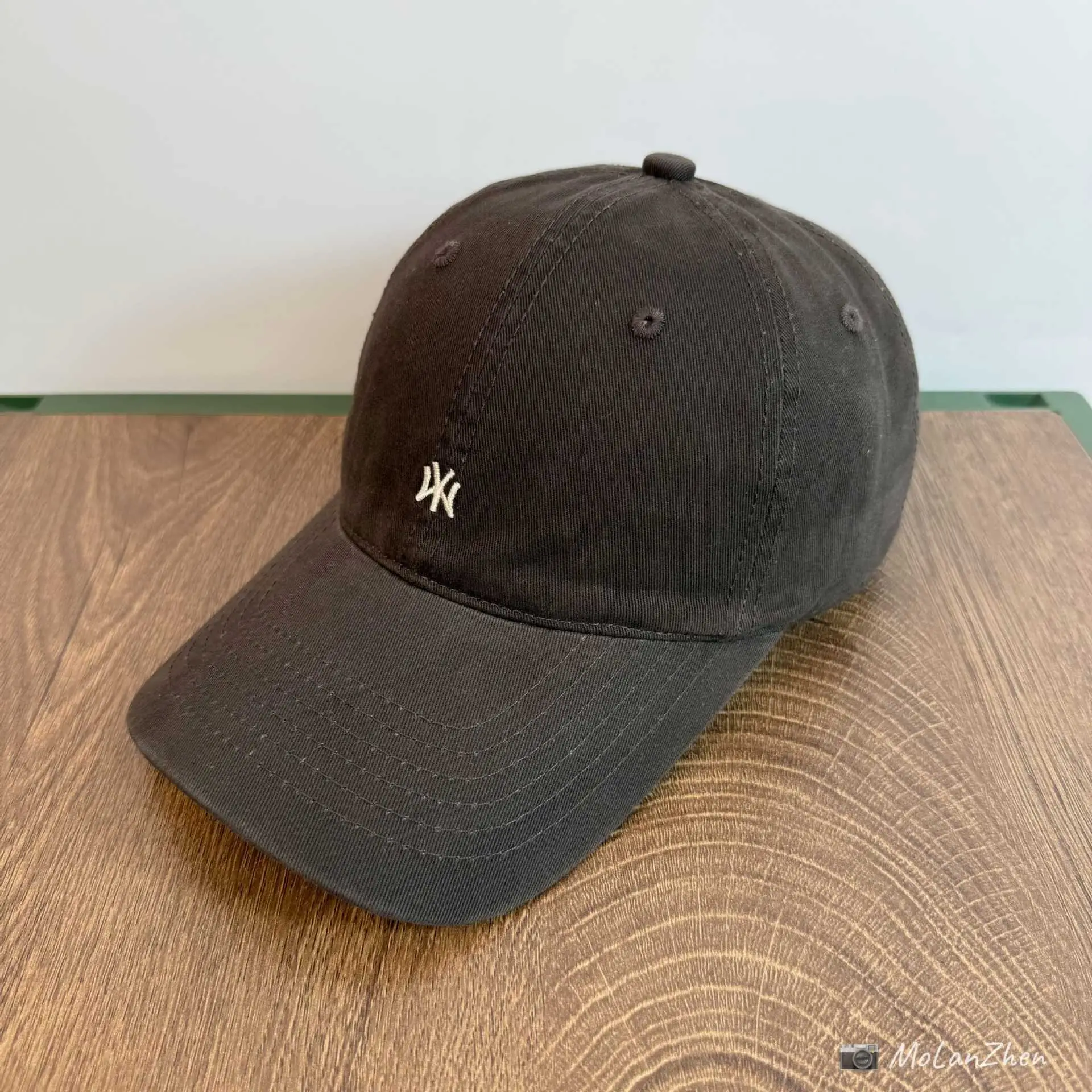 Korean Black Baseball Cap for Women Summer UV Protection Wide Brim - Image 4