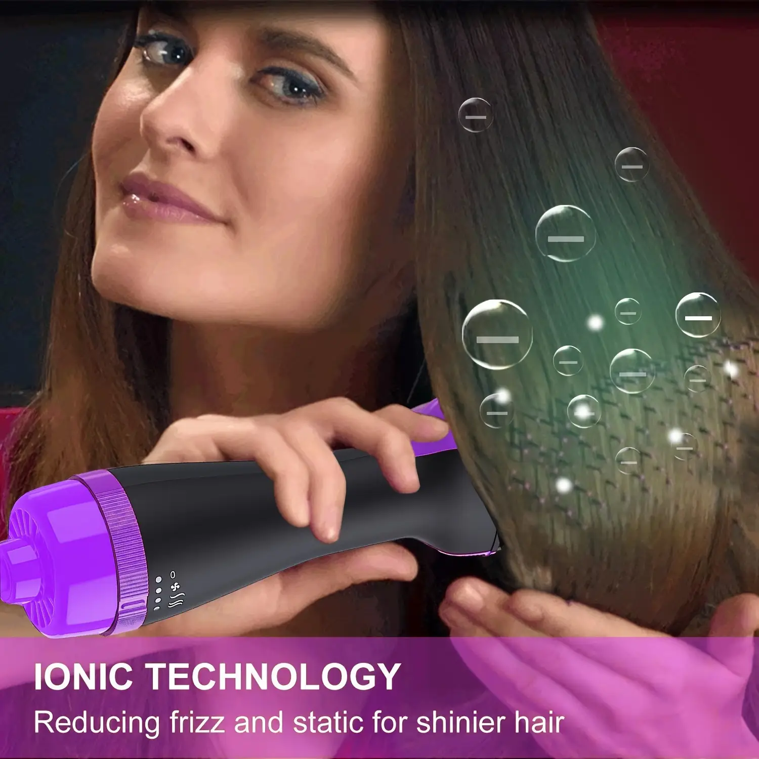 4-in-1 Hair Dryer Comb with Heat & Bubble Technology - Image 5