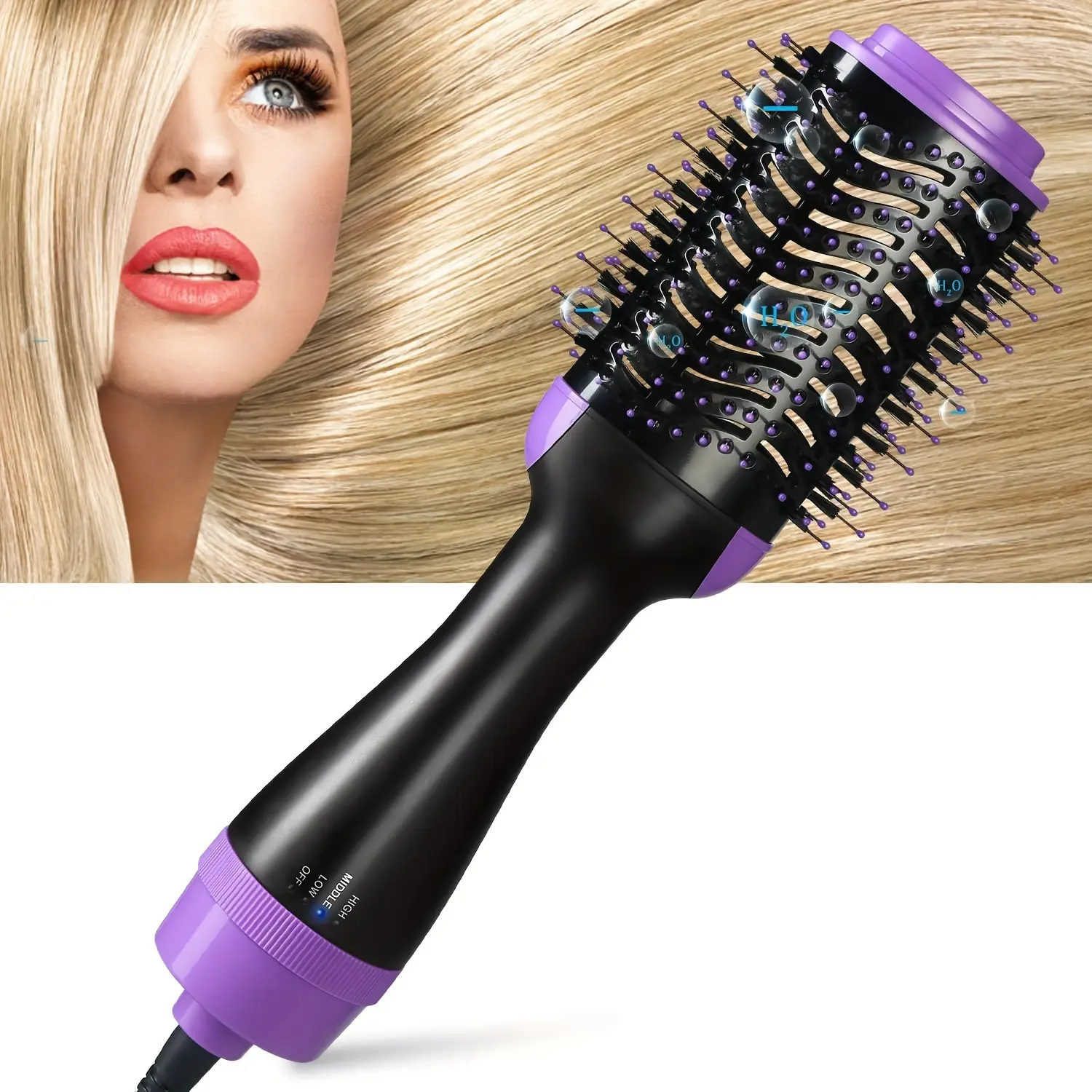 4-in-1 Hair Dryer Comb with Heat & Bubble Technology - Image 6