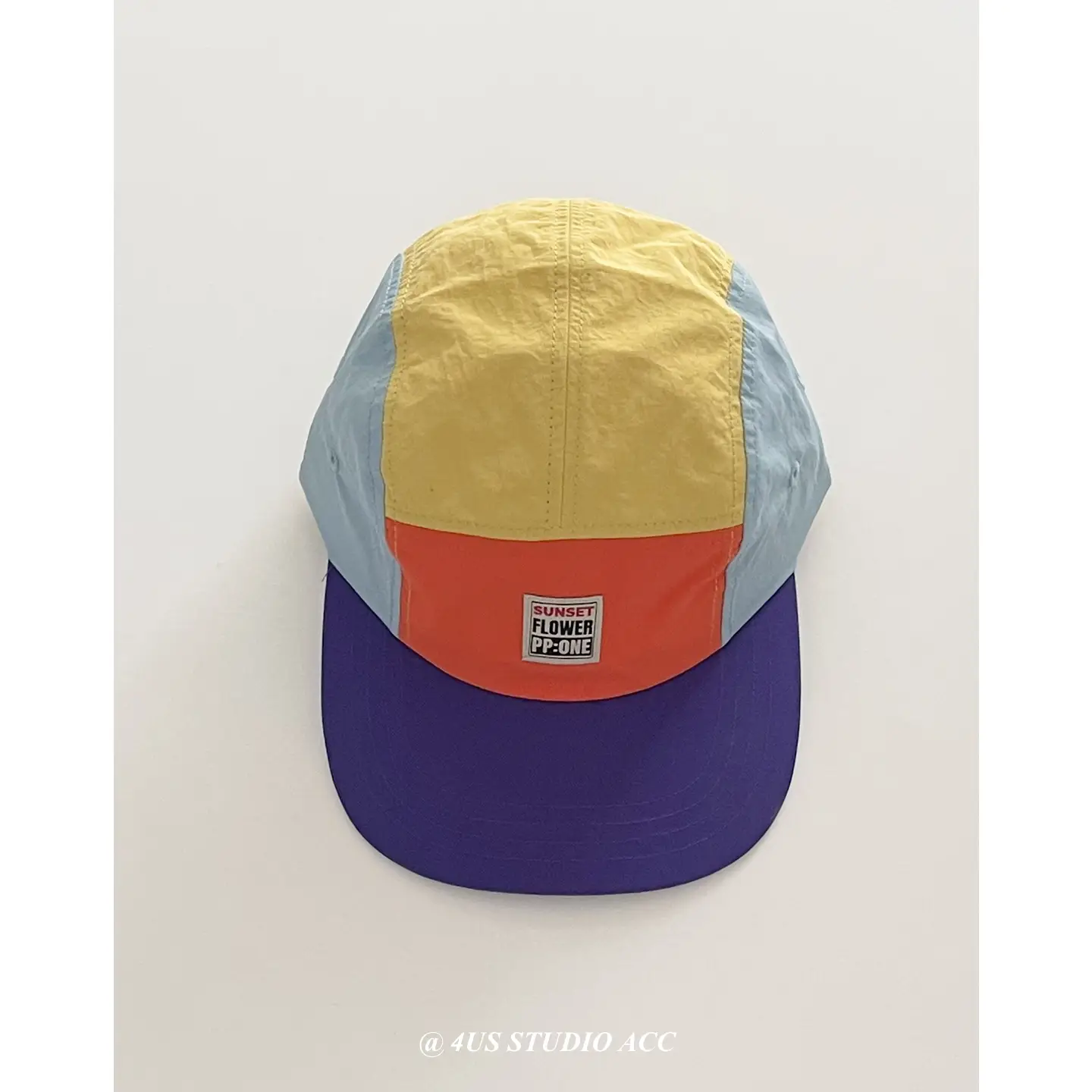 Japanese Style Retro Color Blocking Cap for Women