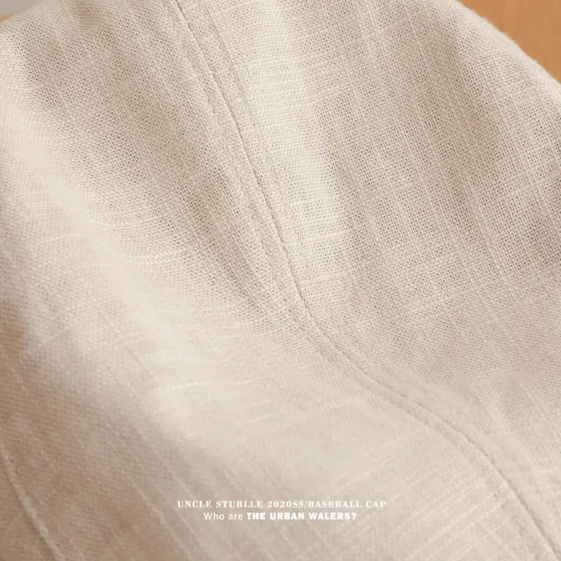 Summer Thin Cotton Linen Cap for Men Women British Style — feature 5