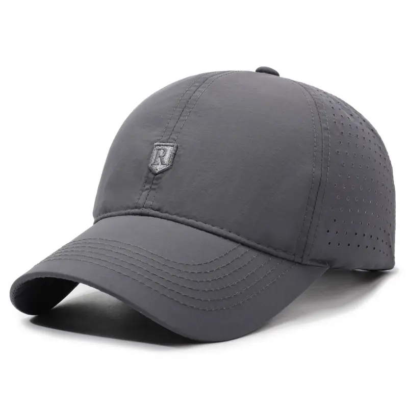Men Summer Mesh Cap Beige Deep Sports Hat - Image 4