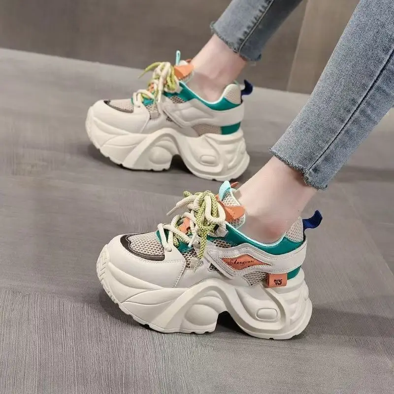 Women Thick Chunky Sandals Summer 2025 Mesh Breathable - Image 6