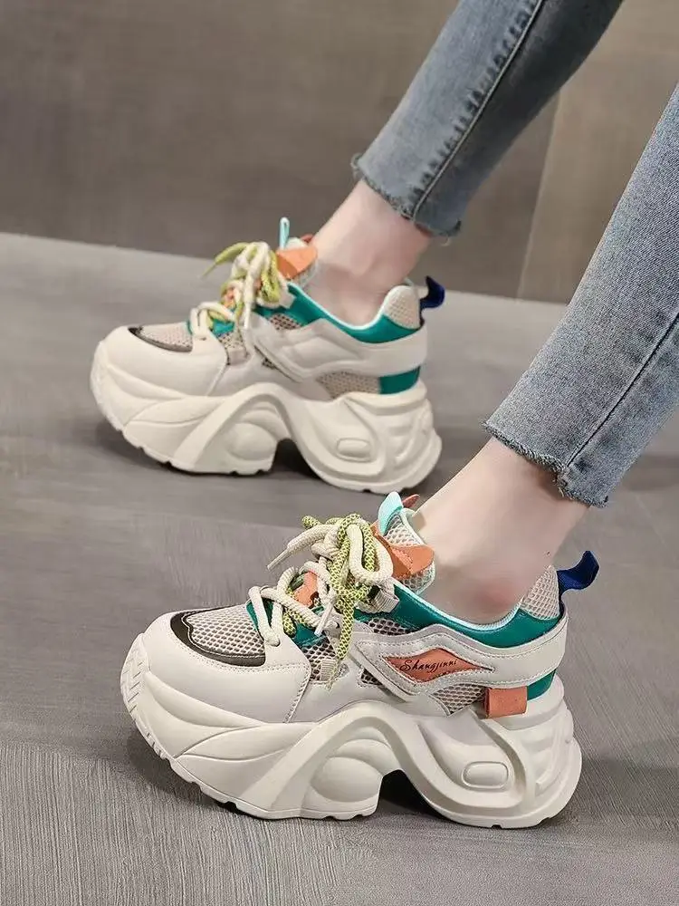 Women Thick Chunky Sandals Summer 2025 Mesh Breathable — feature 10