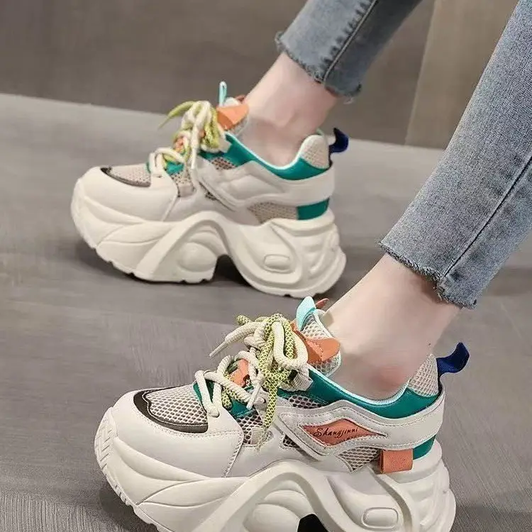 Women Thick Chunky Sandals Summer 2025 Mesh Breathable — feature 2