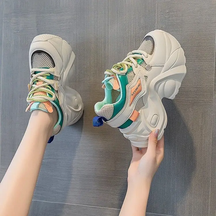 Women Thick Chunky Sandals Summer 2025 Mesh Breathable — feature 7