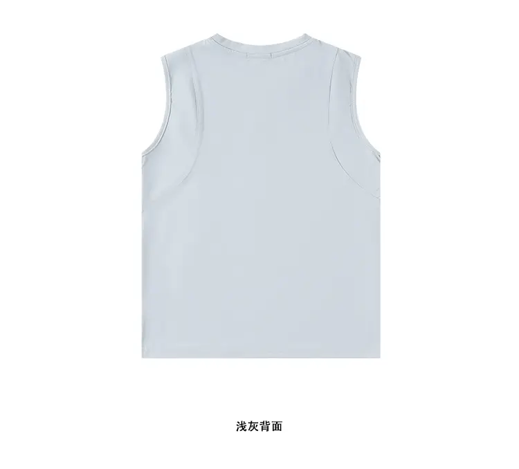 Kids Sleeveless T-Shirt Top Grey Blue Shorts Set — feature 26