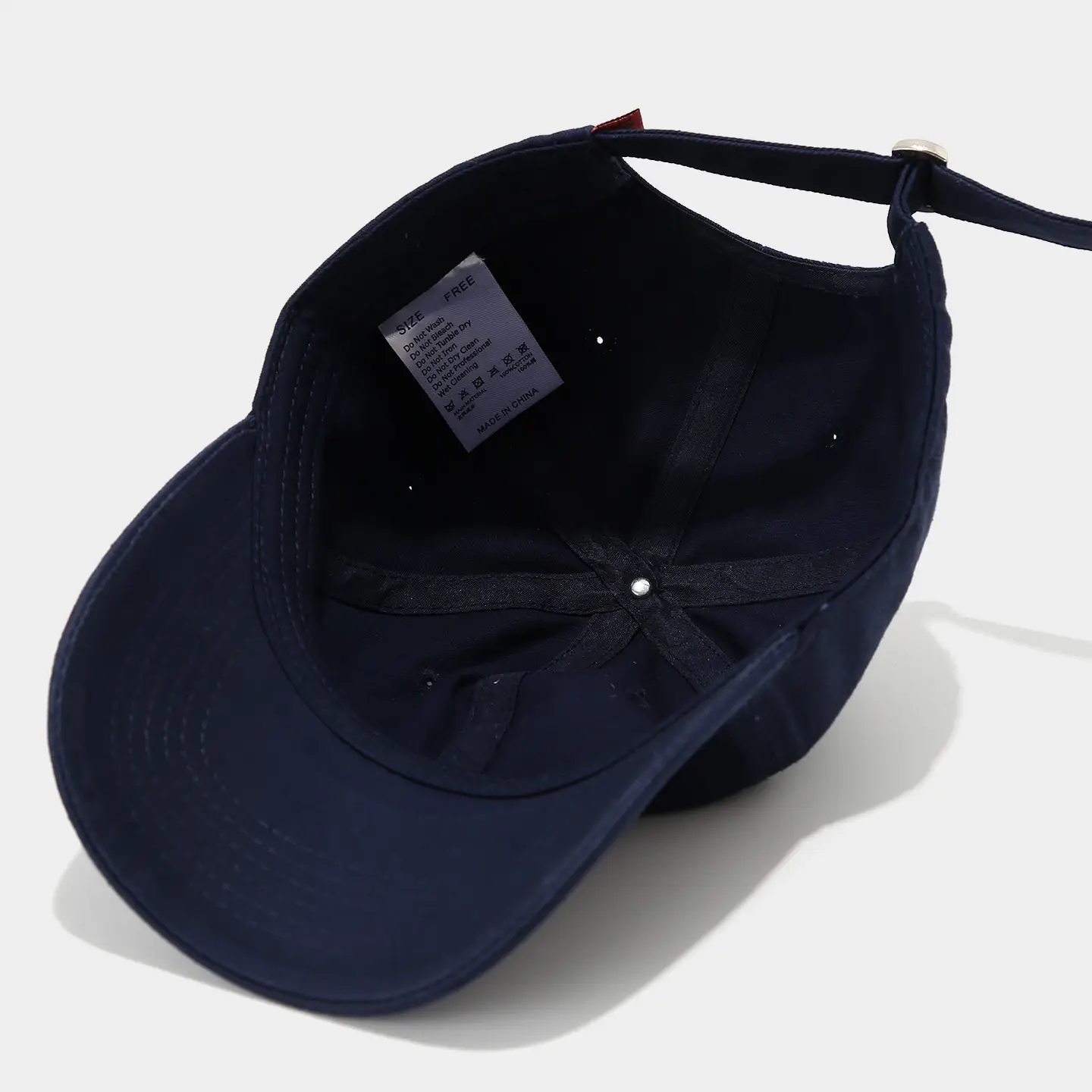 Women Navy Blue Letter Baseball Cap Small Duck Tongue Curved Brim — feature 14