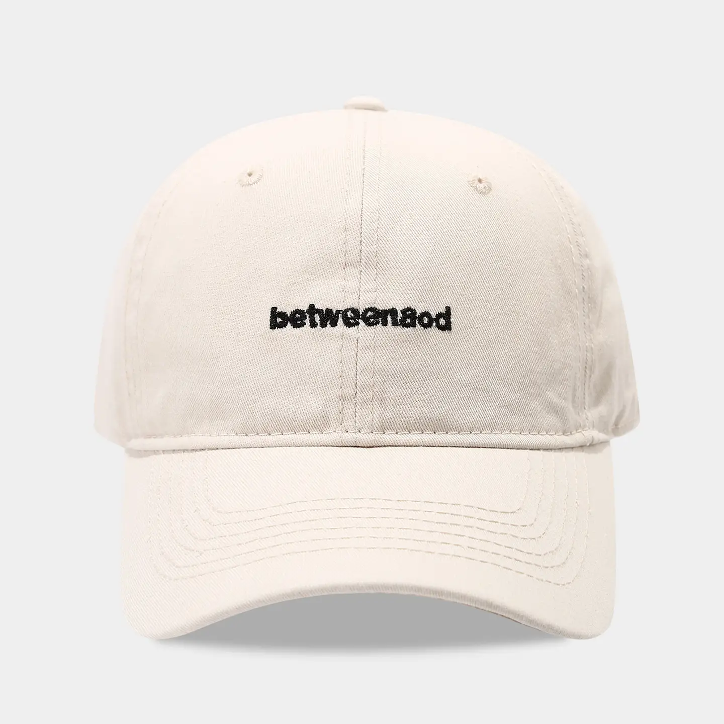 Women Navy Blue Letter Baseball Cap Small Duck Tongue Curved Brim - Image 3