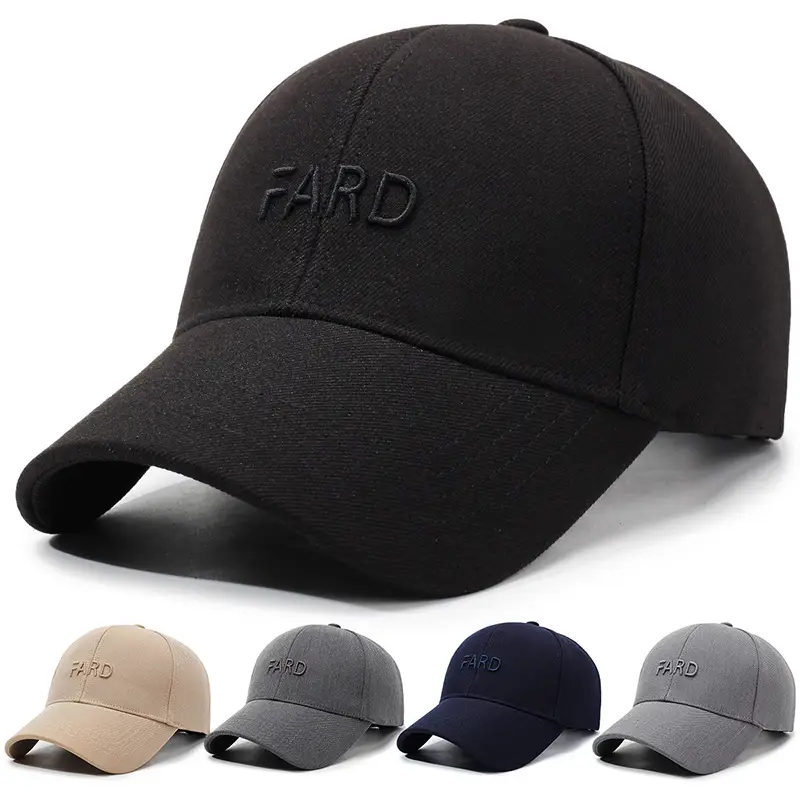 Men's Grey FARD Baseball Cap Casual Travel Sun Hat - Image 7