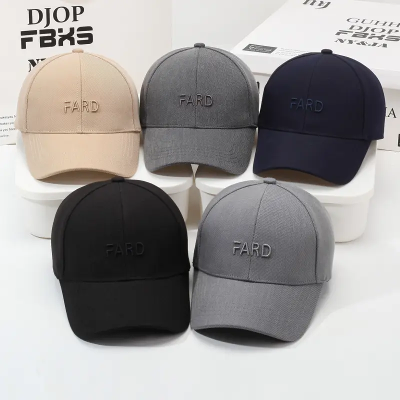 Men's Grey FARD Baseball Cap Casual Travel Sun Hat - Image 9