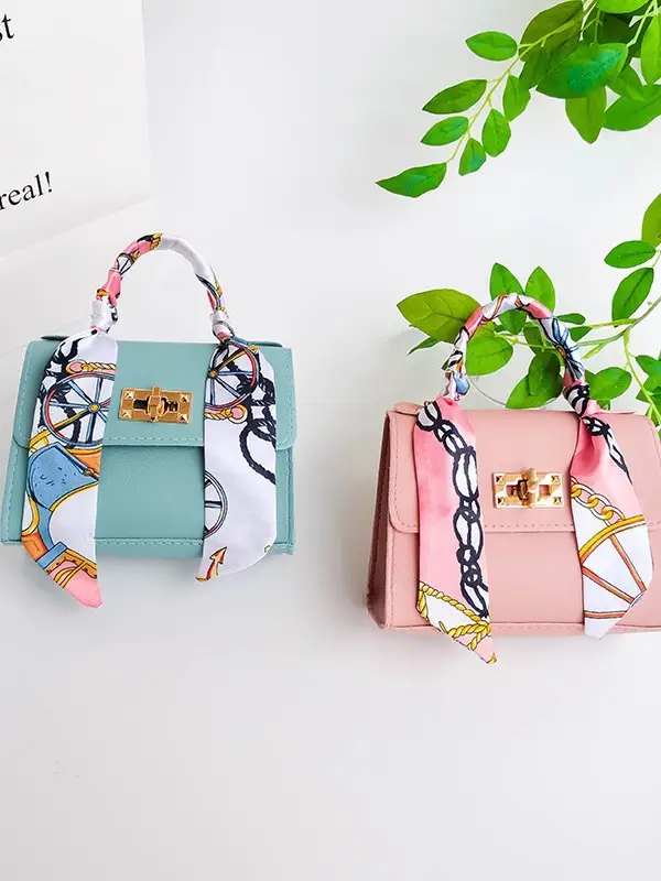 2025 Women's Silk Scarf Satchel Bags Set