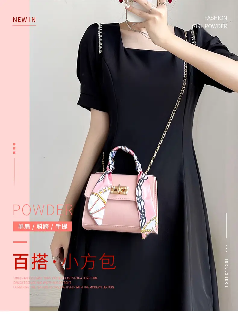 2025 Women's Silk Scarf Satchel Bags Set — feature 1