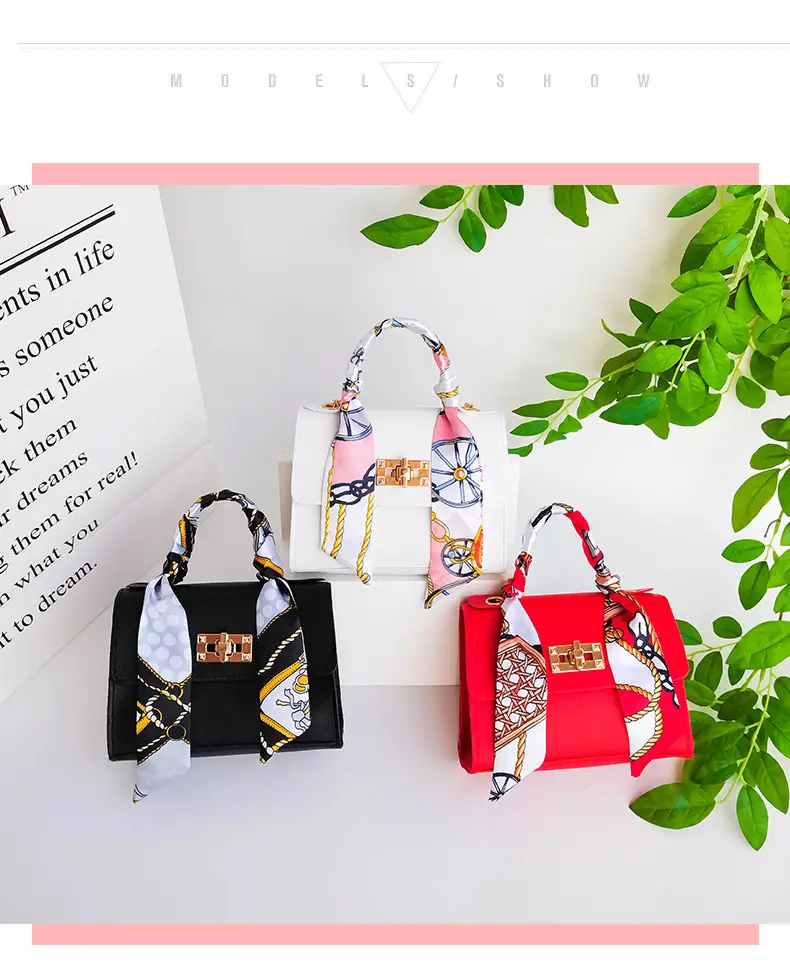 2025 Women's Silk Scarf Satchel Bags Set — feature 11